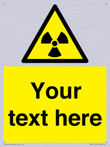 Custom Radioactive Material Sign